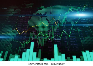 Stock Market Forex Trading Graph Graphic Stock Illustration 1032260089 ...