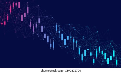 Stock Market Or Forex Trading Graph. Chart In Financial Market  Illustration Abstract Finance Background