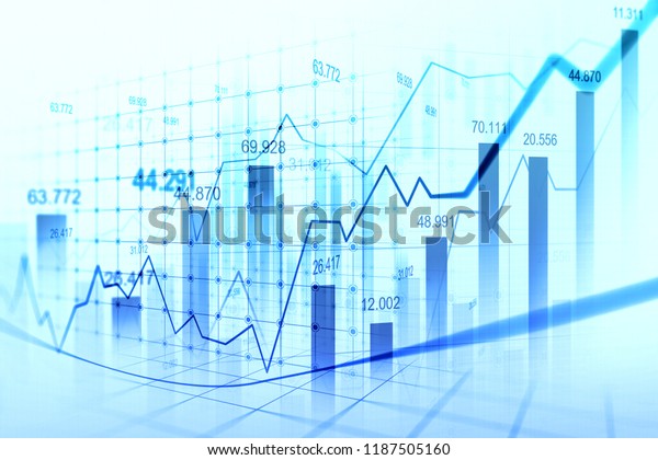 Stock Market Forex Trading Graph Big Stock Illustration 1187505160 - 