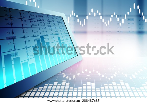 stock-market-graph-analysis-stock-illustration-288487685