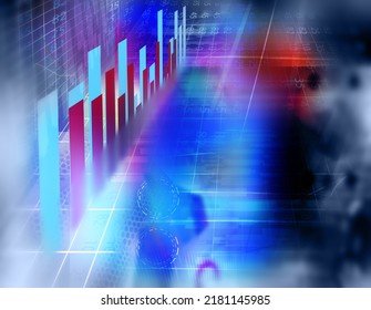 Stock market online business concept. business Graph