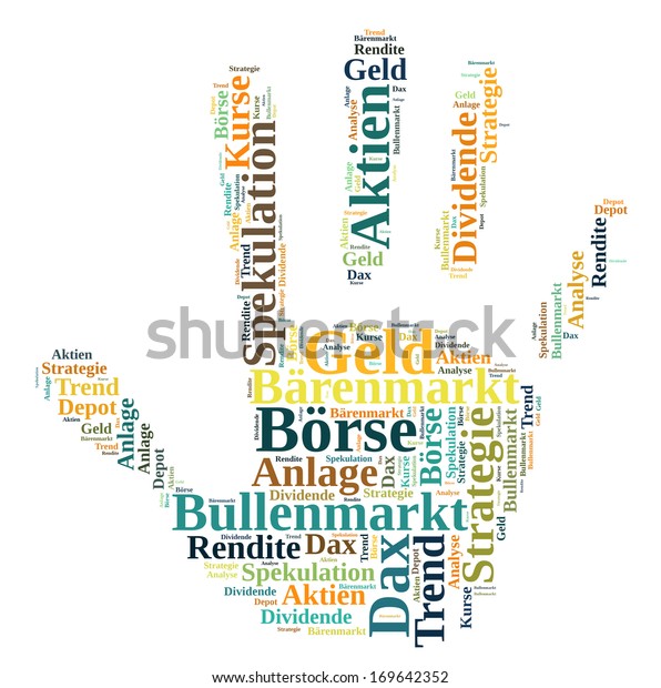 Stock Market Word Cloud Stock Illustration