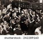 Stock traders on the floor of the New York Stock Exchange in 1936.