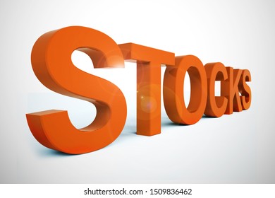 Stocks Concept Icon Means Assets Such As Bonds And Shares. Blue Chips And Stock Exchange Investing - 3d Illustration