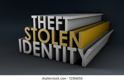 Stolen Identity Theft As A Concept In 3d