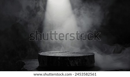 stone display, rock, dramatic and epic atmosphere, cosmetics and beauty for men, virility