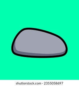 stone like in cartoon, flat without lighting
