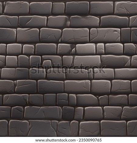 Stone wall stylized seamless texture