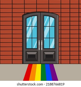 The Stonewall Inn New York Illustration, Gay Bar And National Historic Landmark, Christopher St, New York, United States