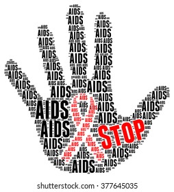 Stop AIDS word cloud
