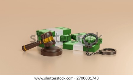 Stop Corruption, refusing to take bribery money concept, stop fraud and greedy bribe, give criminal finances and refuse or reject offer. Censorship and the production of restrictions. 3d rendering