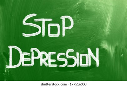 Stop Depression Concept