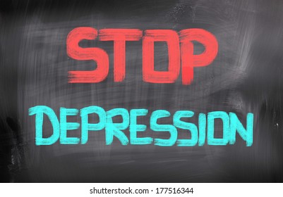 Stop Depression Concept
