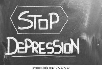 Stop Depression Concept