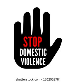 Stop Domestic Violence Symbol Illustration Stock Illustration ...