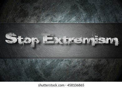 Stop Extremism Concept