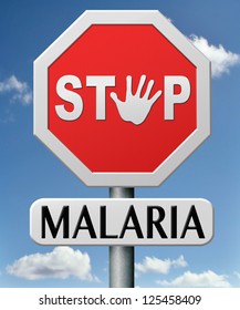 Stop Malaria By Prevention Treatment With Pills Or Mosquito Nets Good Diagnosis For Symptoms And Insect Repellent And Net Avoids Bite And Infection With Parasite