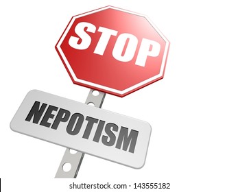 Stop Nepotism Road Sign