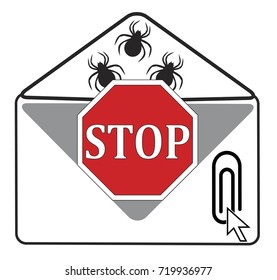 Stop Opening Email Attachment. Hidden Viruses And Other Malware May Infect Your Computer