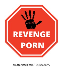 Stop Revenge Porn Sign Icon