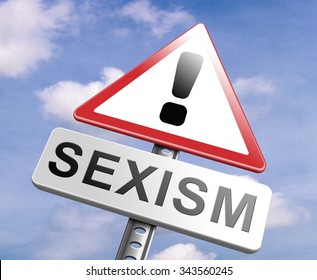 Stop Sexism No Gender Discrimination And Prejudice Or Stereotyping For Women Or Men