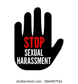 Stop Sexual Harassment Symbol Illustration Stock Illustration ...