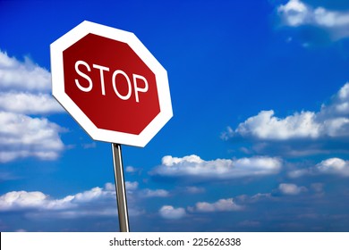 Stop Sign Sky Clouds Stock Photo 279161 | Shutterstock