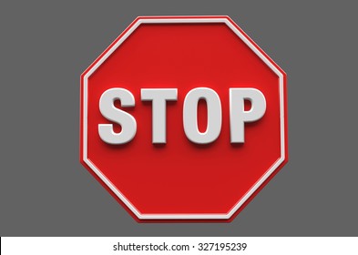 Stop Sign Unique Dramatic Expression Illustration Stock Illustration ...