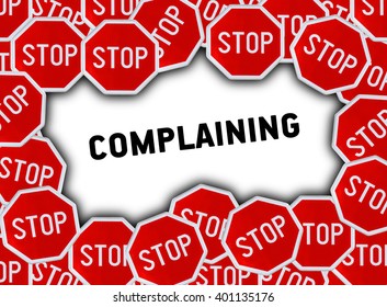 Stop Sign Word Complaining Stock Illustration 401135176 | Shutterstock