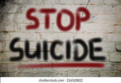 Stop Suicide Concept