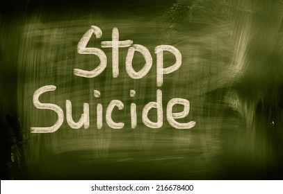 Stop Suicide Concept