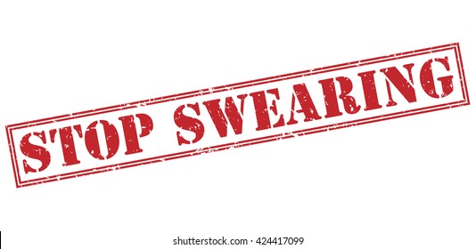 stop swearing stamp