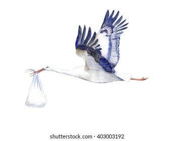 2,368 Watercolor stork Images, Stock Photos & Vectors | Shutterstock