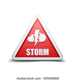 Storm Hazard Sign Stock Illustration 393340000 | Shutterstock