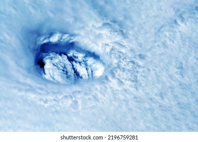 Storm, hurricane, typhoon from space. Elements of this image furnished by NASA. High quality photo