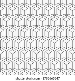 Straight Lines That Form Hexagon White Stock Illustration 1783665347 ...