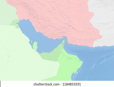  The Strait Of Hormuz, Including Maritime Boundary And 12 Nautical-mile Limit