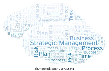 Strategic Management Word Cloud Made Text Stock Illustration 1187105641 ...