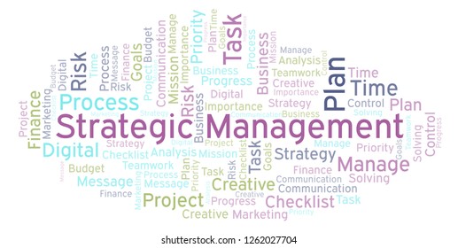 Strategic Management Word Cloud Made Text Stock Illustration 1262027704 ...