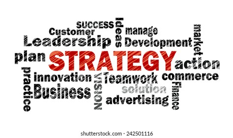 Strategy Concept Business Words Stock Illustration 242501116 | Shutterstock