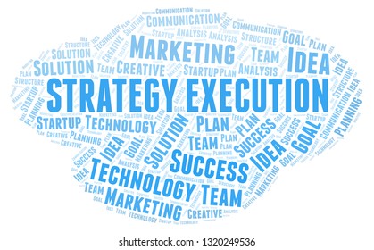 Strategy Execution Word Cloud Stock Illustration 1320249536 | Shutterstock