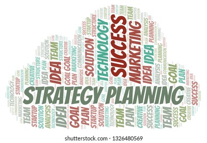 Strategy Planning word cloud.