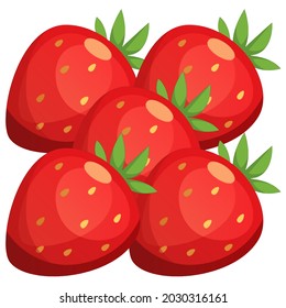 Strawberry - fruit pattern design