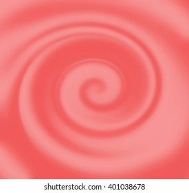 Strawberry Mousse Texture. Pink Deep Strawberry Smoothie Texture. Sweet Tasty Strawberry Swirl Background. Strawberry Smooth Yoghurt Concept. Food Silky Texture. Creamy Dairy Pink Strawberry Product.