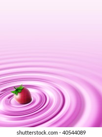 Strawberry pudding