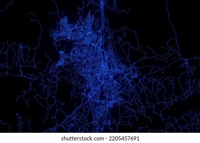 Street Map Windhoek Namibia Made Blue Stock Illustration 2205457691 ...