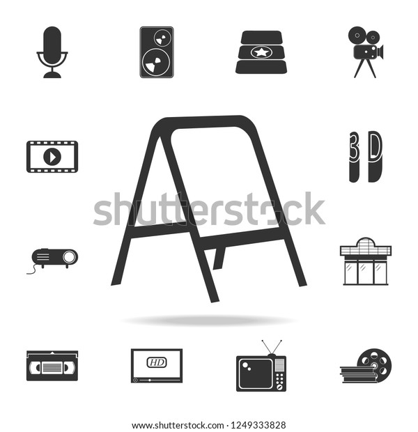 street sign icon. Set of cinema  element\
icons. Premium quality graphic design. Signs and symbols collection\
icon for websites, web design, mobile\
app