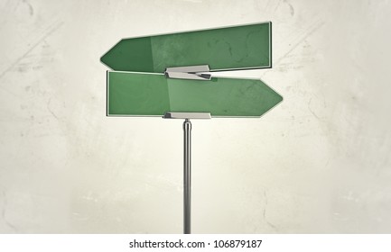 street sign isolated on white background