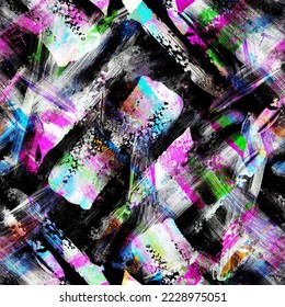 Street Wall Pattern. Decorative Seamless Pattern. Repeating tile background. Tileable Print