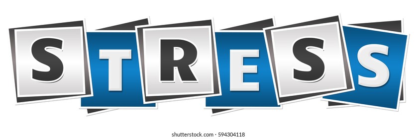 Stress Blue Grey Blocks Stock Illustration 594304118 | Shutterstock